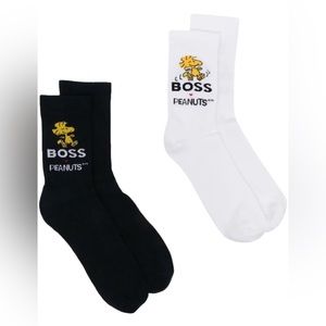 HUGO BOSS X PEANUTS TWO-PACK OF COTTON-BLEND SOCKS 50483881